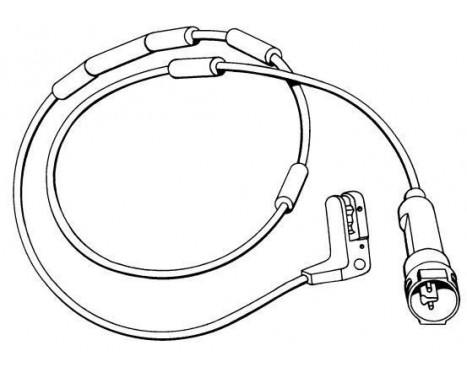 Contact d'avertissement, usure des plaquettes de frein 39521 ABS