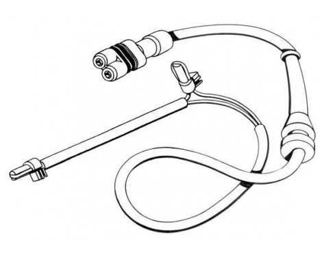Contact d'avertissement, usure des plaquettes de frein 39576 ABS