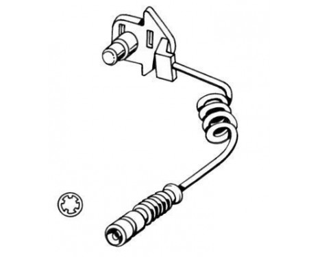 Contact d'avertissement, usure des plaquettes de frein 39580 ABS