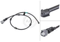 Contact d'avertissement, usure des plaquettes de frein 39806 ABS