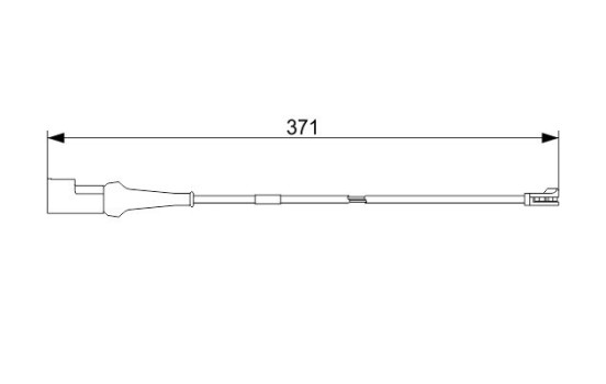 Contact d'avertissement, usure des plaquettes de frein AP1043 Bosch