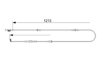 Contact d'avertissement, usure des plaquettes de frein AP1047 Bosch