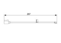 Contact d'avertissement, usure des plaquettes de frein AP1053 Bosch