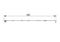Contact d'avertissement, usure des plaquettes de frein AP1057 Bosch