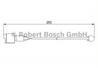 Contact d'avertissement, usure des plaquettes de frein AP163 Bosch