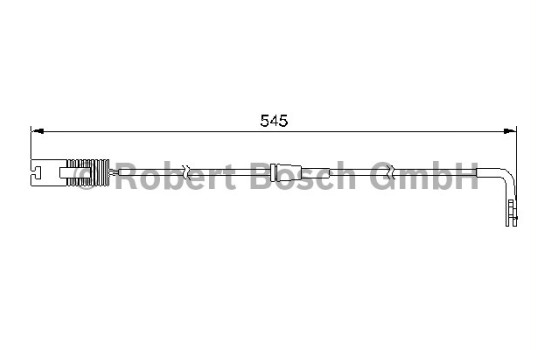 Contact d'avertissement, usure des plaquettes de frein AP195 Bosch