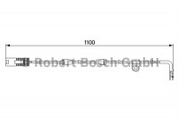 Contact d'avertissement, usure des plaquettes de frein AP197 Bosch