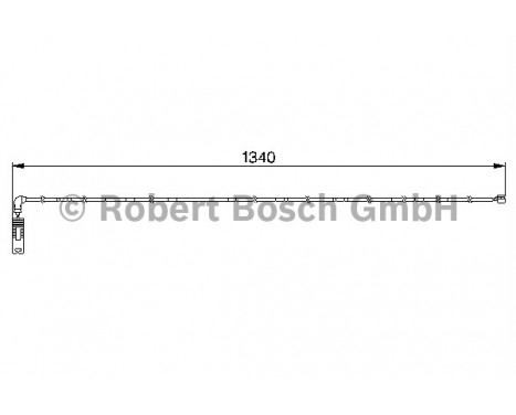 Contact d'avertissement, usure des plaquettes de frein AP199 Bosch, Image 2