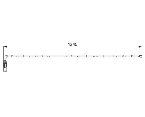 Contact d'avertissement, usure des plaquettes de frein AP199 Bosch, Image 7