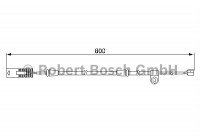 Contact d'avertissement, usure des plaquettes de frein AP200 Bosch