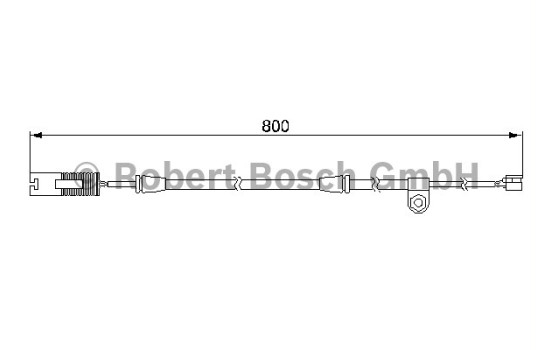 Contact d'avertissement, usure des plaquettes de frein AP200 Bosch