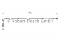 Contact d'avertissement, usure des plaquettes de frein AP201 Bosch