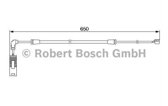 Contact d'avertissement, usure des plaquettes de frein AP212 Bosch, Image 2