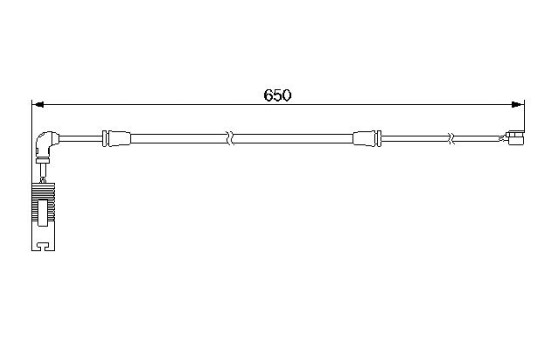 Contact d'avertissement, usure des plaquettes de frein AP212 Bosch, Image 3