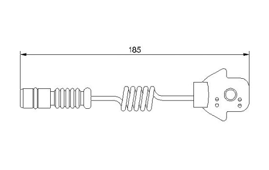 Contact d'avertissement, usure des plaquettes de frein AP213 Bosch, Image 2