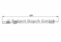 Contact d'avertissement, usure des plaquettes de frein AP214 Bosch