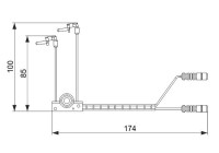 Contact d'avertissement, usure des plaquettes de frein AP216 Bosch