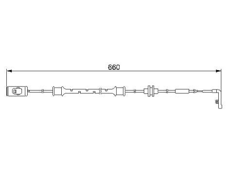 Contact d'avertissement, usure des plaquettes de frein AP220 Bosch, Image 2