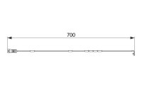 Contact d'avertissement, usure des plaquettes de frein AP222 Bosch