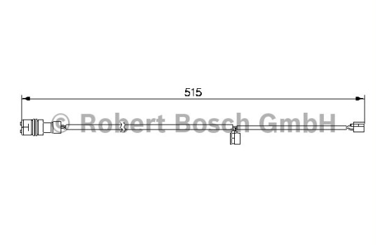 Contact d'avertissement, usure des plaquettes de frein AP239 Bosch