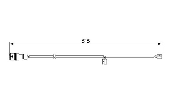 Contact d'avertissement, usure des plaquettes de frein AP239 Bosch, Image 2