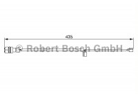 Contact d'avertissement, usure des plaquettes de frein AP240 Bosch
