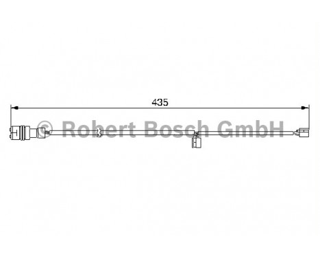 Contact d'avertissement, usure des plaquettes de frein AP240 Bosch