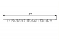 Contact d'avertissement, usure des plaquettes de frein AP290 Bosch