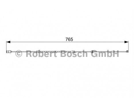 Contact d'avertissement, usure des plaquettes de frein AP290 Bosch