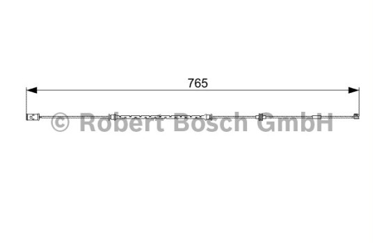 Contact d'avertissement, usure des plaquettes de frein AP290 Bosch