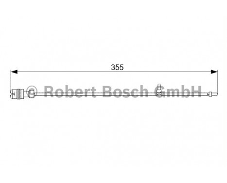 Contact d'avertissement, usure des plaquettes de frein AP306 Bosch