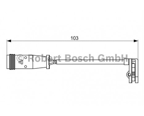 Contact d'avertissement, usure des plaquettes de frein AP309 Bosch