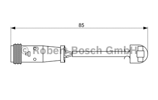 Contact d'avertissement, usure des plaquettes de frein AP310 Bosch