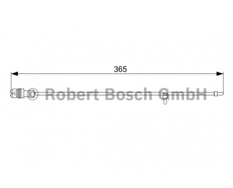 Contact d'avertissement, usure des plaquettes de frein AP312 Bosch