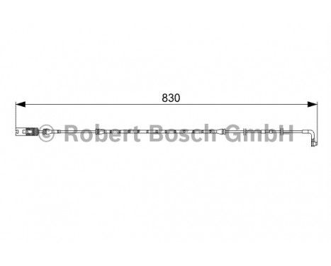 Contact d'avertissement, usure des plaquettes de frein AP315 Bosch