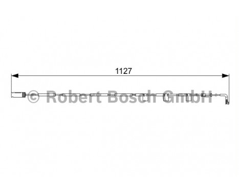 Contact d'avertissement, usure des plaquettes de frein AP331 Bosch