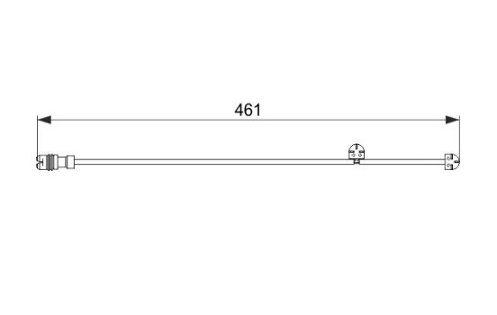 Contact d'avertissement, usure des plaquettes de frein AP335 Bosch, Image 5