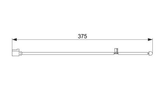 Contact d'avertissement, usure des plaquettes de frein AP339 Bosch