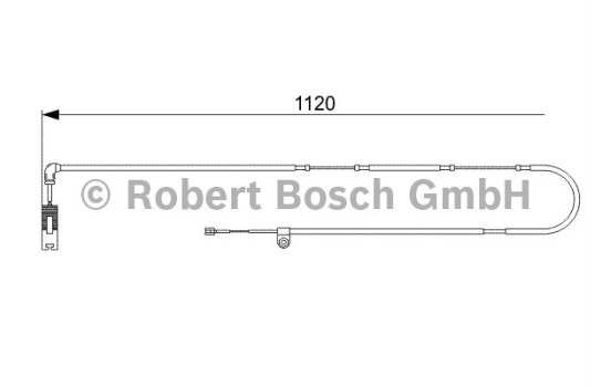 Contact d'avertissement, usure des plaquettes de frein AP381 Bosch