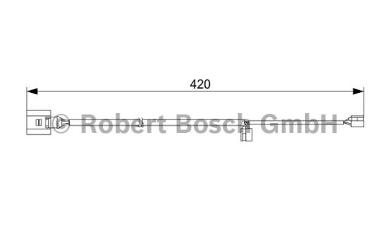 Contact d'avertissement, usure des plaquettes de frein AP383 Bosch