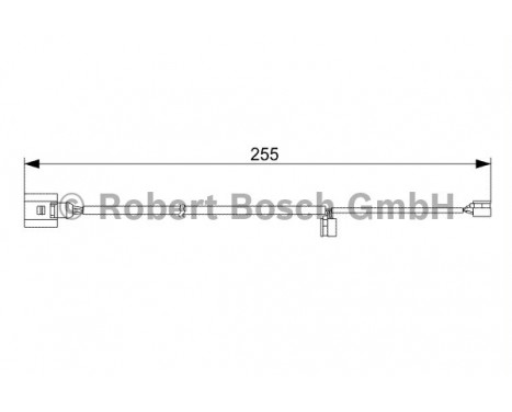 Contact d'avertissement, usure des plaquettes de frein AP384 Bosch