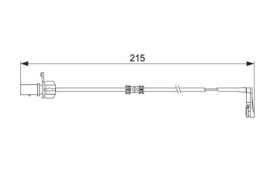 Contact d'avertissement, usure des plaquettes de frein AP544 Bosch