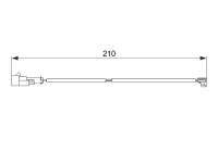 Contact d'avertissement, usure des plaquettes de frein AP620 Bosch