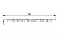 Contact d'avertissement, usure des plaquettes de frein AP801 Bosch