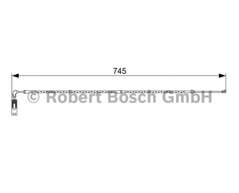 Contact d'avertissement, usure des plaquettes de frein AP801 Bosch