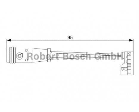 Contact d'avertissement, usure des plaquettes de frein AP807 Bosch