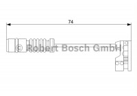 Contact d'avertissement, usure des plaquettes de frein AP809 Bosch
