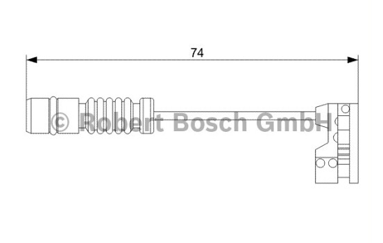 Contact d'avertissement, usure des plaquettes de frein AP809 Bosch