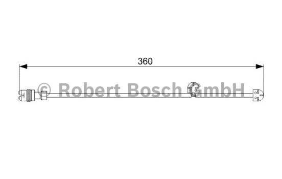Contact d'avertissement, usure des plaquettes de frein AP816 Bosch