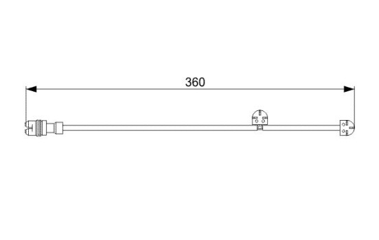 Contact d'avertissement, usure des plaquettes de frein AP816 Bosch, Image 2